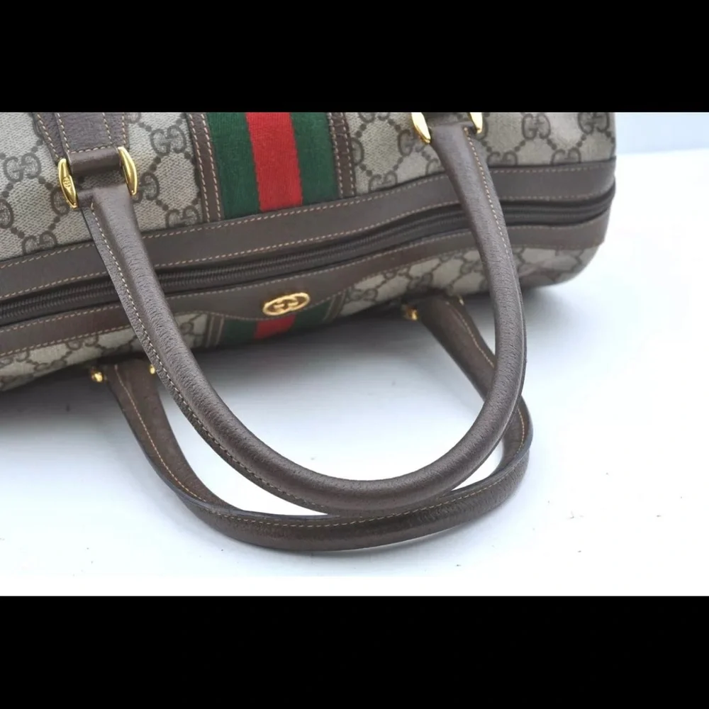 Gucci Cherry Line Web Boston Bag size 30 ( no sling ) - Picture 6 of 16